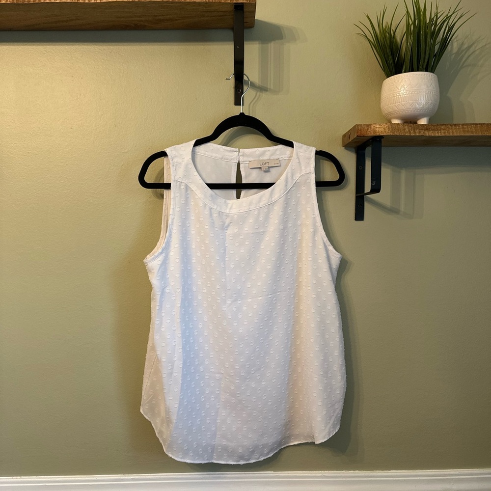 White Sleeveless Top
